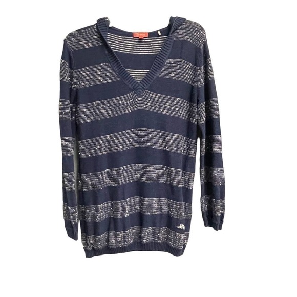 Tommy Bahama Sweaters - Tommy Bahama Relax Linen Blend Hooded Sweater Size Small EUC
